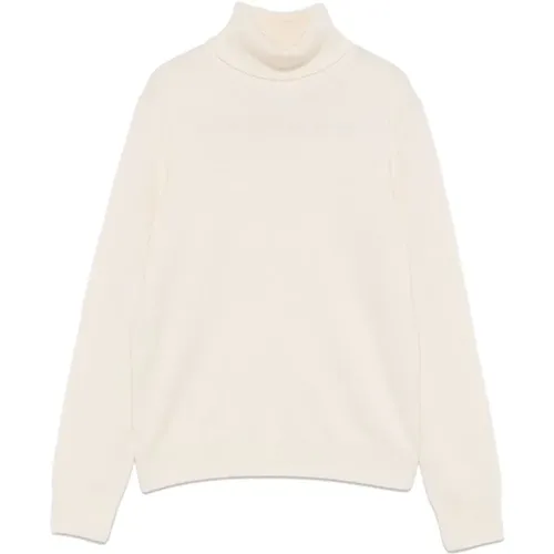 White Knitted Roll Neck Sweater , female, Sizes: S, L, M - MC2 Saint Barth - Modalova