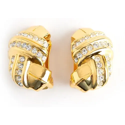 Pre-owned Metal earrings , female, Sizes: ONE SIZE - Dior Vintage - Modalova