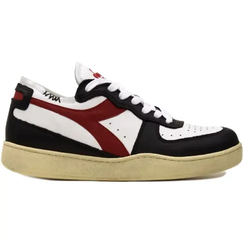 Weiße Low-Top Sneakers für Herren , Herren, Größe: 45 EU - Diadora - Modalova