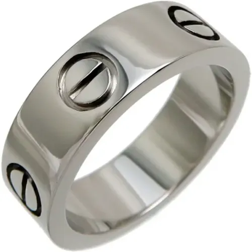 Pre-owned Jewellery, female, , Size: ONE SIZE Pre-owned White Gold rings - Cartier Vintage - Modalova