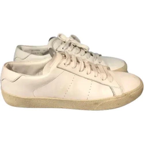 Pre-owned Sneakers, female, , Size: 8 US Pre-owned Leather sneakers - Saint Laurent Vintage - Modalova