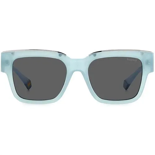 Blaue Resin-Sonnenbrille mit UV-Schutz - Polaroid - Modalova