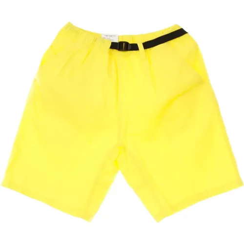 Casual Shorts, male, , Size: M Limoncello Stone Washed Men's Shorts - Carhartt WIP - Modalova