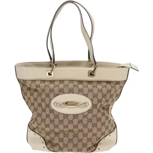 Pre-owned Tote Bags, female, , Size: ONE SIZE Pre-owned Canvas totes - Gucci Vintage - Modalova