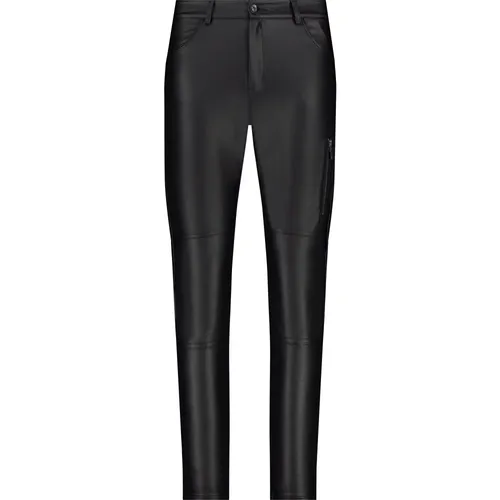 Leder-Look Skinny Hose , Damen, Größe: XS - monari - Modalova