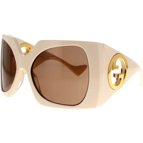 Gg1255S 002 Sonnenbrille , Damen, Größe: 64 MM - Gucci - Modalova