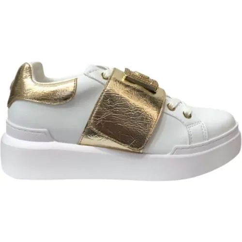 Sneakers, female, , Size: 5 US Nuke45 /Gold Sneakers - Pollini - Modalova