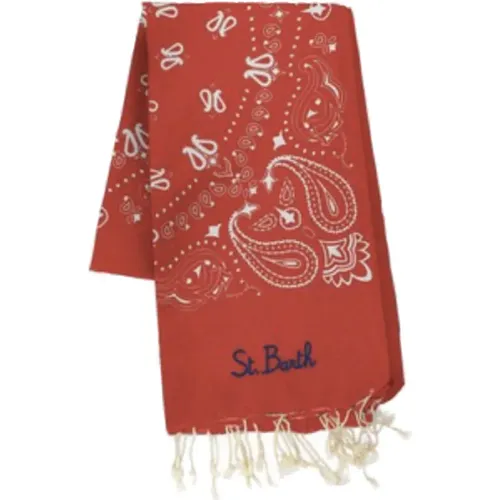 Cotton Beach Towel Bandana Print Various Colors , female, Sizes: ONE SIZE - MC2 Saint Barth - Modalova