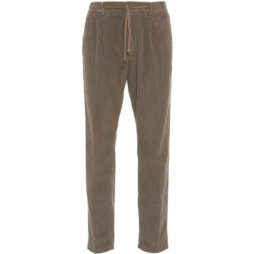 Slim-Fit Cotton Trousers Aw24 , male, Sizes: 2XL, XL, L, S - Cruna - Modalova