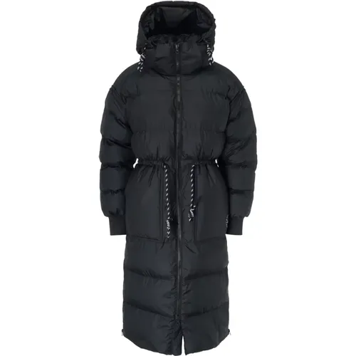 Lange Puffa Schwarze Jacke , Damen, Größe: 2XS - adidas by stella mccartney - Modalova