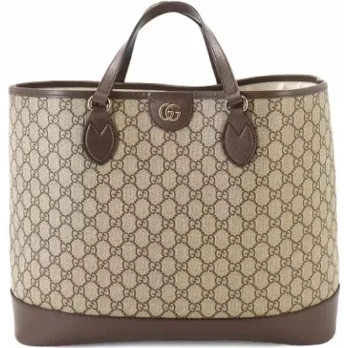 Pre-owned Tote Bags, female, , Size: ONE SIZE Pre-owned Canvas crossbody-bags - Gucci Vintage - Modalova