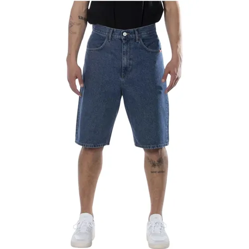 Kurze Hose Bermuda Tommy Stone Blau 999 , Herren, Größe: W34 - Amish - Modalova