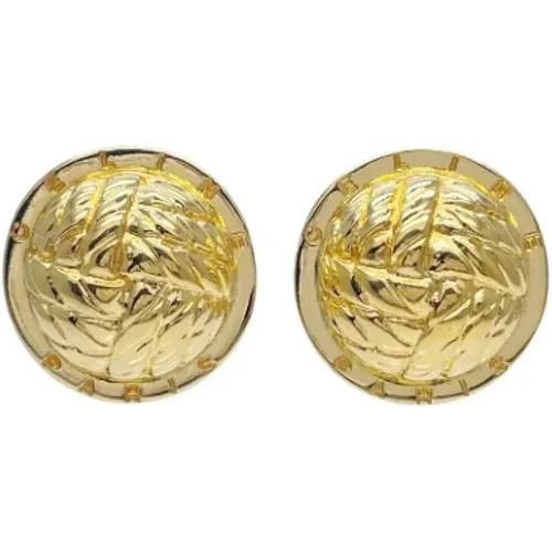 Pre-owned Jewellery, female, , Size: ONE SIZE Pre-owned Metal earrings - Celine Vintage - Modalova