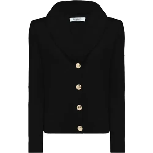 Light Jackets, female, , Size: S Knitted Cardigan - Blugirl - Modalova