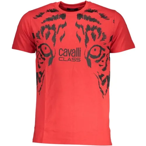 T-Shirts, male, , Size: 2XL Print Logo Short Sleeve Tee - Cavalli Class - Modalova