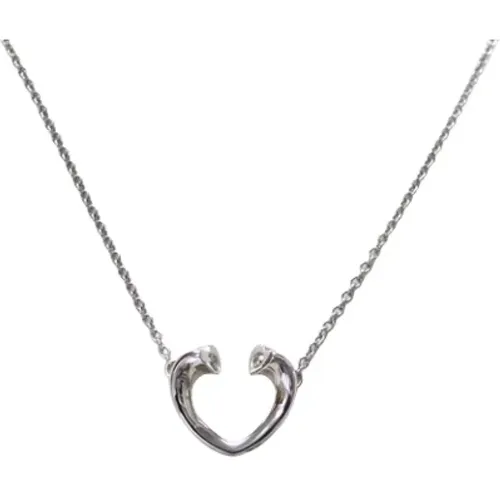 Pre-owned Jewellery, female, , Size: ONE SIZE Pre-owned Silver necklaces - Tiffany & Co. Pre-owned - Modalova