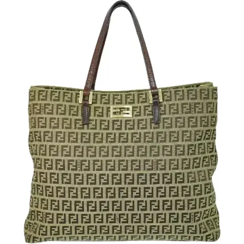 Pre-owned Tote Bags, female, , Size: ONE SIZE Pre-owned Canvas totes - Fendi Vintage - Modalova