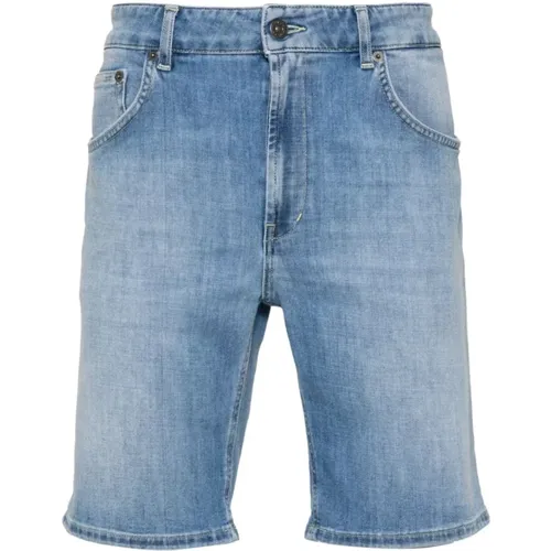 Blaue Jeans mit 3,5 cm Absatz , Herren, Größe: W29 - Dondup - Modalova