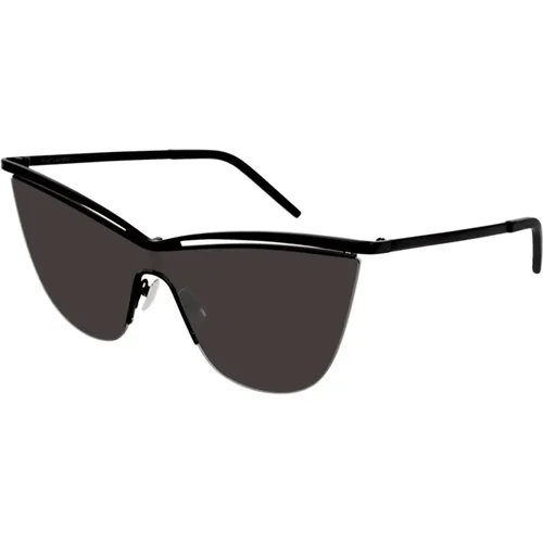 Schwarze Rahmen Sonnenbrille SL 249-001,Sl 249-002 Sonnenbrille Silber Grau - Saint Laurent - Modalova
