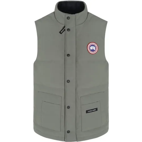 Vests, male, , Size: S Freestyle Vest in Sage Color - Canada Goose - Modalova