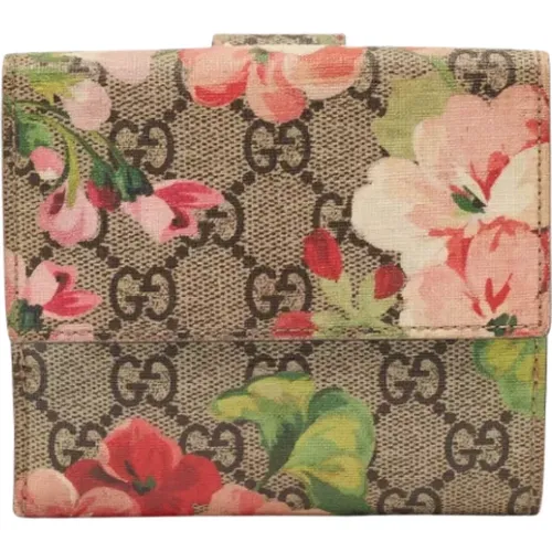 Pre-owned Wallets, female, , Size: ONE SIZE Pre-owned Coated canvas wallets - Gucci Vintage - Modalova