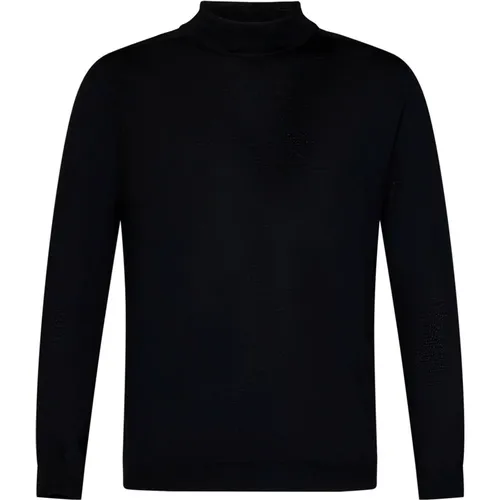 Turtlenecks, male, , Size: M Merino Wool Turtleneck Sweater - Low Brand - Modalova