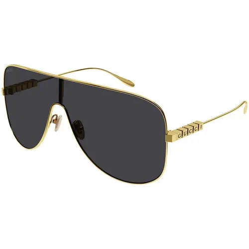 Metal Cube Sunglasses , female, Sizes: ONE SIZE - Gucci - Modalova