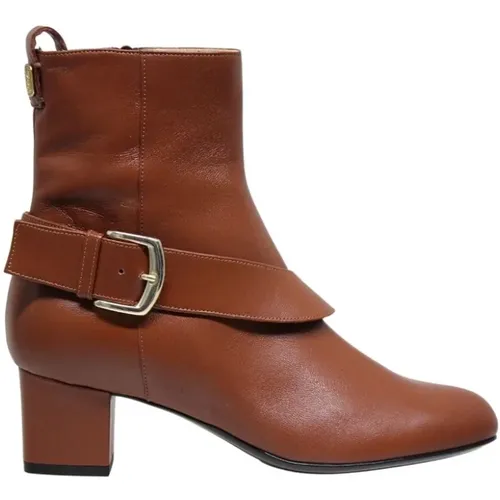 Braune Wildlederstiefel Lana , Damen, Größe: 38 1/2 EU - Ines De La Fressange Paris - Modalova