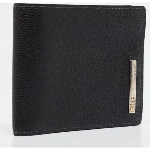 Pre-owned Wallets, male, , Size: ONE SIZE Pre-owned Leather wallets - Cartier Vintage - Modalova