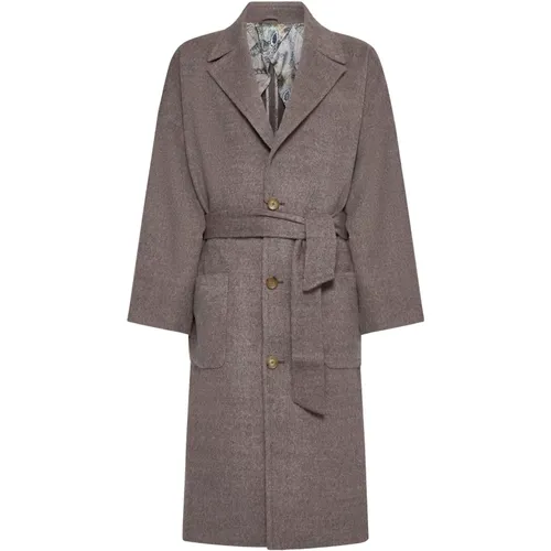 Dove Grey Stylish Coats , male, Sizes: L, M - ETRO - Modalova