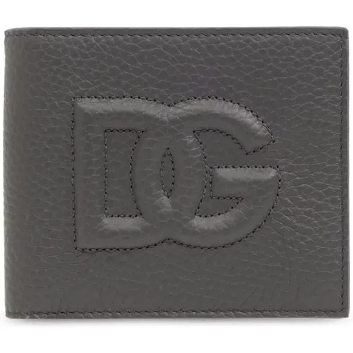 Faltbare Brieftasche mit Logo - Dolce & Gabbana - Modalova