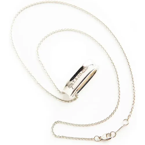 Pre-owned Jewellery, female, , Size: ONE SIZE Oval ring Necklace - Tiffany & Co. Pre-owned - Modalova