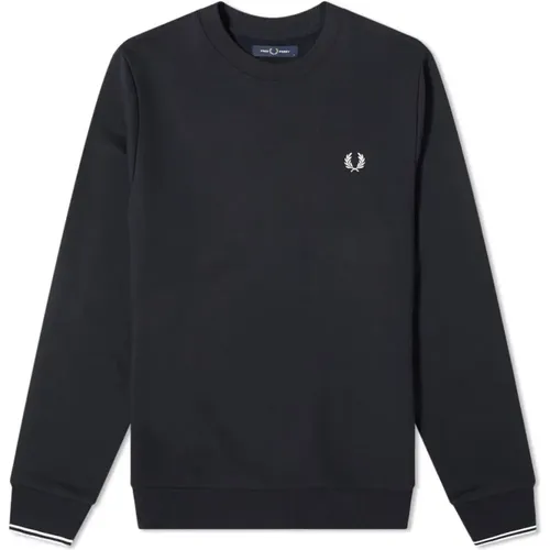 Sweatshirts, male, , Size: S Authentic Crew Sweat - Fred Perry - Modalova