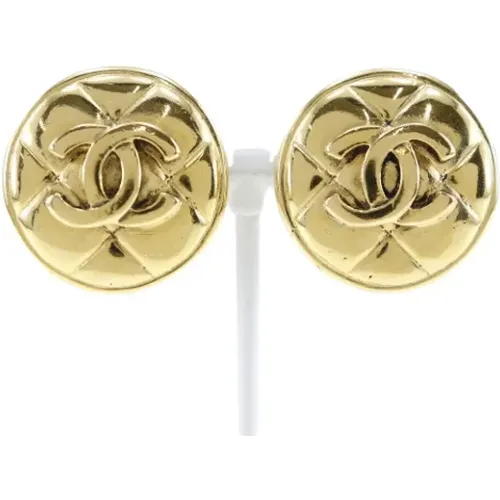 Pre-owned Jewellery, female, , Size: ONE SIZE Pre-owned Metal earrings - Chanel Vintage - Modalova