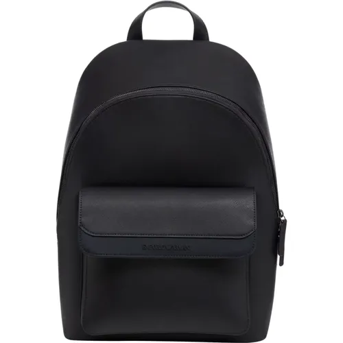 Stylish Plain Backpack with Logo , male, Sizes: ONE SIZE - Emporio Armani - Modalova