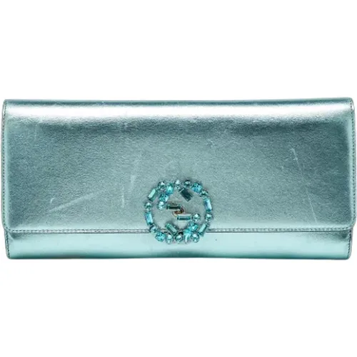 Pre-owned Leather clutches , female, Sizes: ONE SIZE - Gucci Vintage - Modalova