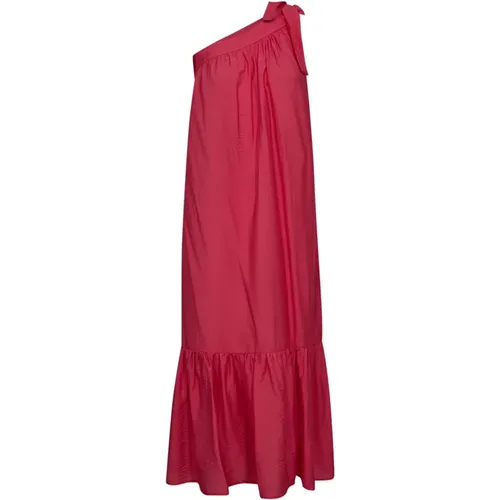 Asymmetrisches Kleid mit Volant , Damen, Größe: L - Co'Couture - Modalova