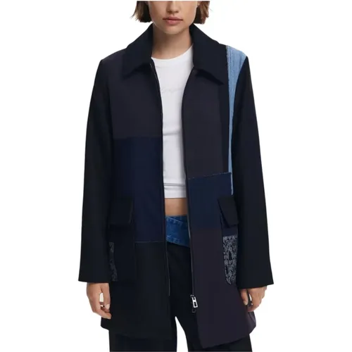 Blazers, female, , Size: S Zip Blazer with Pockets - Desigual - Modalova