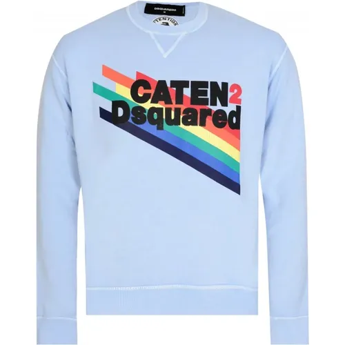 Caten Sweatshirt in Pastel , male, Sizes: S - Dsquared2 - Modalova