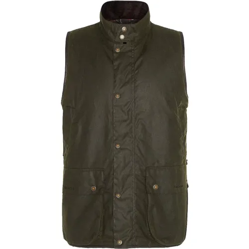 Gewachstes Gilet Archiv Olive-S , Herren, Größe: S - Barbour - Modalova