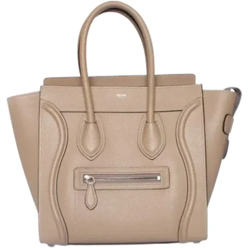 Pre-owned Tote Bags, female, , Size: ONE SIZE Pre-owned Leather celine-bags - Celine Vintage - Modalova