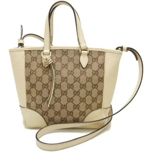 Pre-owned Tote Bags, female, , Size: ONE SIZE Pre-owned Canvas handbags - Gucci Vintage - Modalova