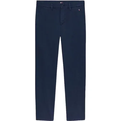 Chino Trousers with Cotton Twill , male, Sizes: M - Tommy Hilfiger - Modalova