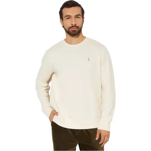 Beiger Pullover mit gesticktem Logo - Ralph Lauren - Modalova