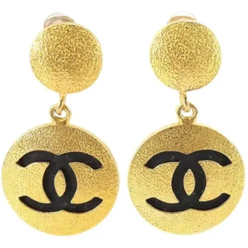 Pre-owned Jewellery, female, , Size: ONE SIZE Pre-owned Metal earrings - Chanel Vintage - Modalova