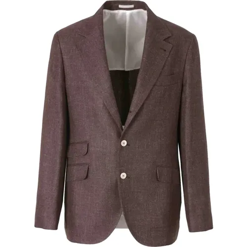 Blazers, male, , Size: L Jacket for Stylish Outfits - BRUNELLO CUCINELLI - Modalova