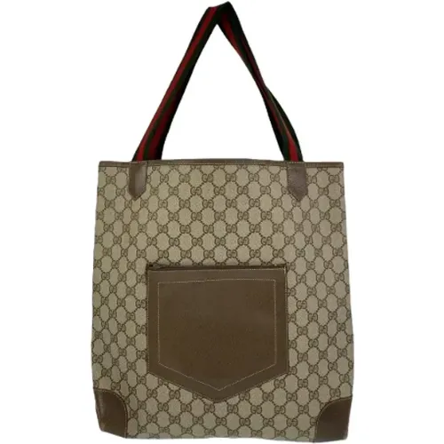 Pre-owned Tote Bags, female, , Size: ONE SIZE Pre-owned Canvas gucci-bags - Gucci Vintage - Modalova