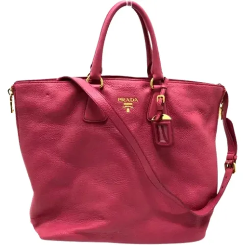 Pre-owned Tote Bags, female, , Size: ONE SIZE Pre-owned Leather prada-bags - Prada Vintage - Modalova