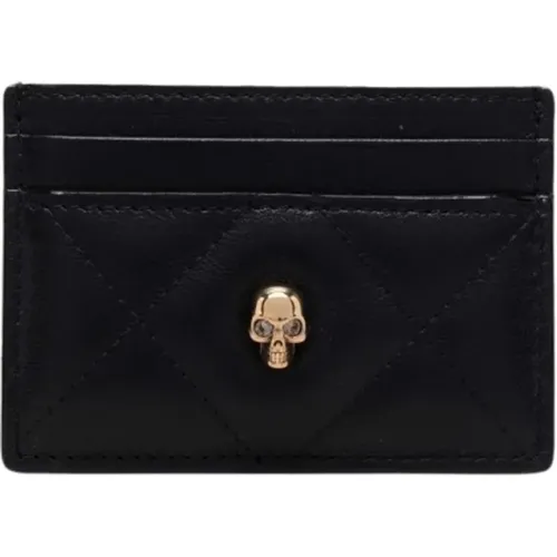 Skull Quilted Wallet , female, Sizes: ONE SIZE - alexander mcqueen - Modalova