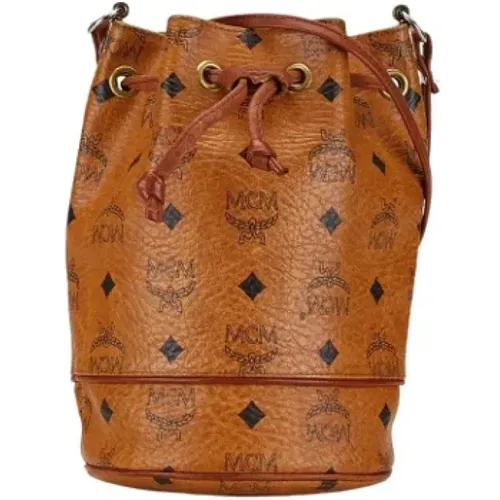 Pre-owned Bucket Bags, female, , Size: ONE SIZE Pre-owned Leather shoulder-bags - MCM Pre-owned - Modalova